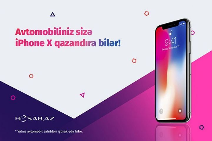 Hesab.az-dan iPhone X qazanmaq şansı!