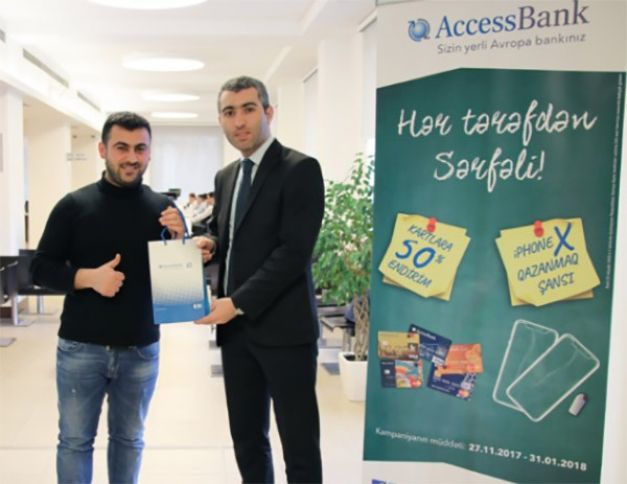 AccessBank-ın iki müştərisi "iPhone X" qazandı