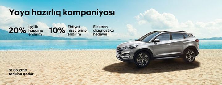 Pulsuz diaqnostika, 20%-dək endirim – Hyundai-dan “Yaya hazırlıq” kampaniyası!