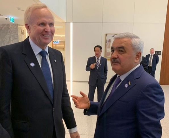 SOCAR prezidenti dünyanın aparıcı şirkətlərinin rəhbərləri ilə görüşlər keçirib