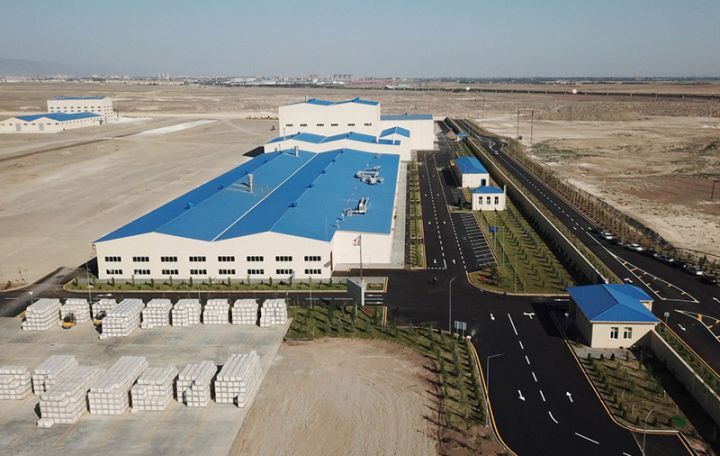 Prezident süni mərmər və qranit istehsalı zavodunu işə saldı