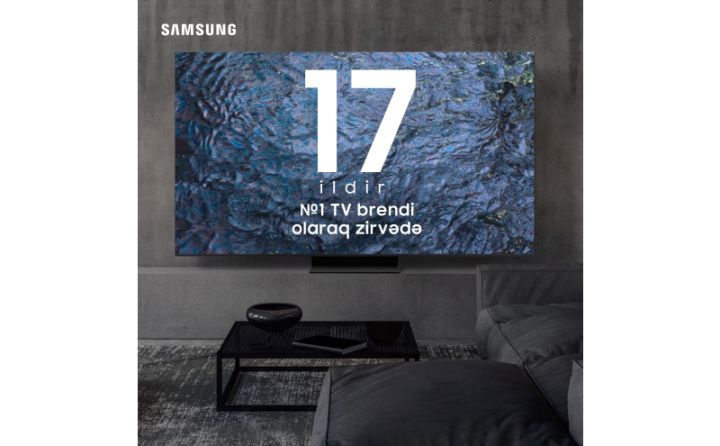 İnnovativ mükəmməlliyin tanınması: Samsung 17-ci ildir ki, qlobal TV bazarına liderlik edir