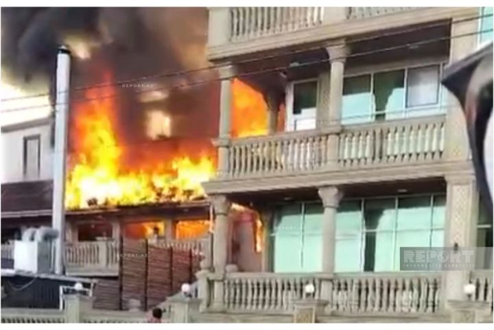 Restoranda yanğın baş verib