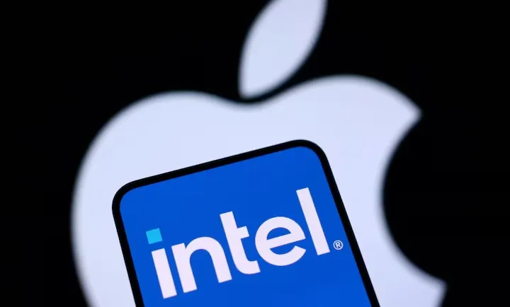 Apple Intel ilə işləməyə razılaşdıqdan sonra, Intel-in səhmləri 10% bahalaşaraq rekord səviyyəyə çatıb