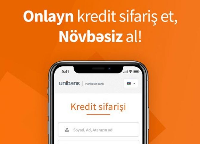 Krediti onlayn sifariş edin, bankda vaxt itirməyin!