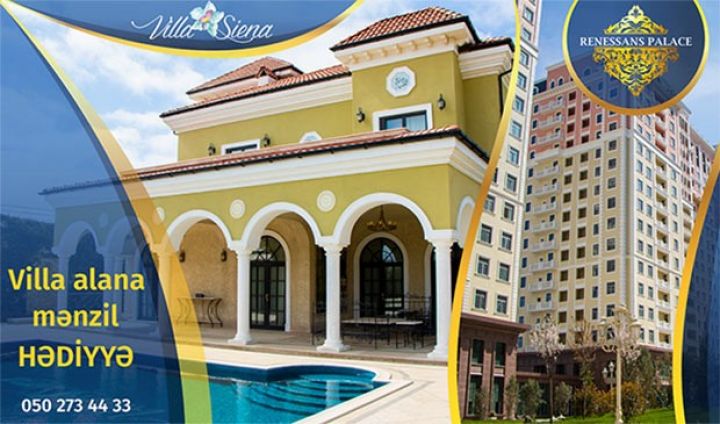 Villa alana binada mənzil hədiyyə edilir