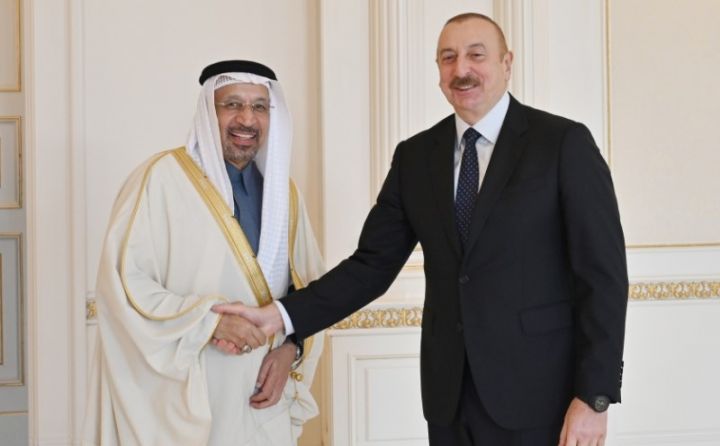 Əliyev Səudiyyə Ərəbistanının investisiya nazirinin başçılıq etdiyi nümayəndə heyətini qəbul edib