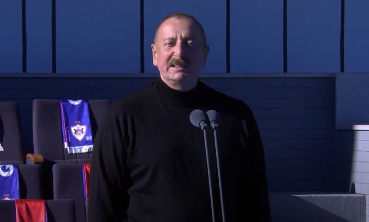 Prezident “Qarabağ” “MOİK” oyunundan əvvəl çıxış edib