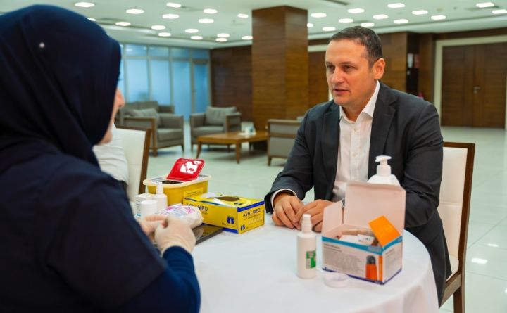 BEGOC Biznes Mərkəzində qanvermə aksiyası təşkil olunub - FOTLAR